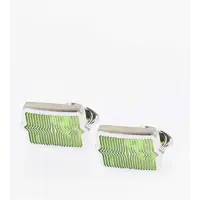 Butoni Enameled Brass Cufflinks Barbati