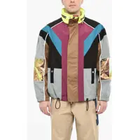 Jachete Multi Fabrics Windbreaker With Hidden Hood Barbati