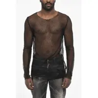 Tricouri Solid Color Openwork Top Barbati