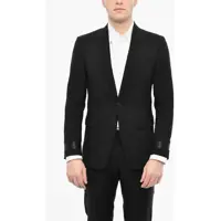 Sacouri Single Breasted Wool Blazer With Flap Pockets Barbati
