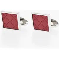 Butoni CORNELIANI Brass Cufflinks With Leather Details