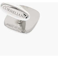 Butoni pentru Barbati - Butoni CORNELIANI Enameled Brass Cufflinks With Swarovskis Light Blue Barbati (BM 18079198) - B-mall.ro