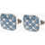CORNELIANI Enameled Brass Cufflinks With Swarovskis Light Blue