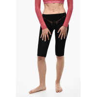 Pantaloni scurti Satin Shorts With Lingerie Detail Femei