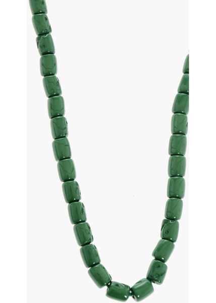 Coliere DSQUARED2 Metal Necklace With Resin Details Green Barbati (BM 18079213) 3