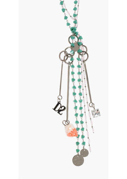 Coliere DSQUARED2 Metal And Resin Long Necklace With Charms Multicolor Femei (BM 18079216) 3