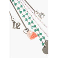 Coliere Metal And Resin Long Necklace With Charms Femei