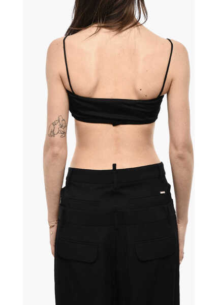 Bluze DSQUARED2 Mini Top With Logo Detail Black Femei (BM 18079354) 2