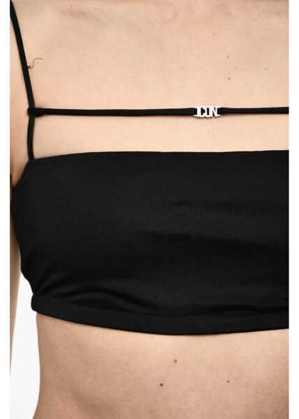 Bluze DSQUARED2 Mini Top With Logo Detail Black Femei (BM 18079354) 3