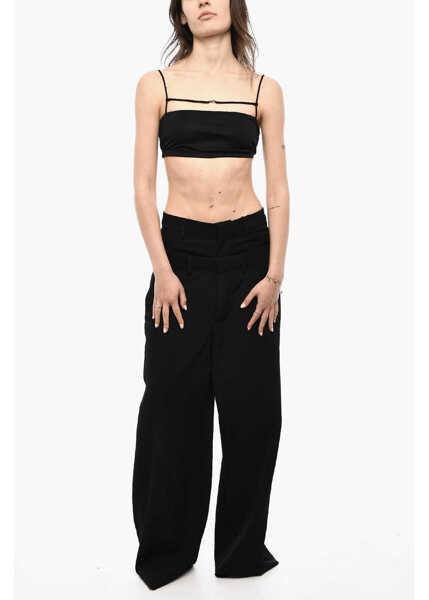 Bluze DSQUARED2 Mini Top With Logo Detail Black Femei (BM 18079354) 4