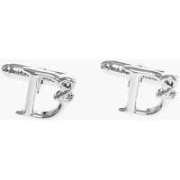 Butoni Silver-Tone Brass D2 Statement Cufflinks Barbati