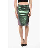 Fuste lungi Iridescent Motif Longuette Skirt With Zipped Closure Femei