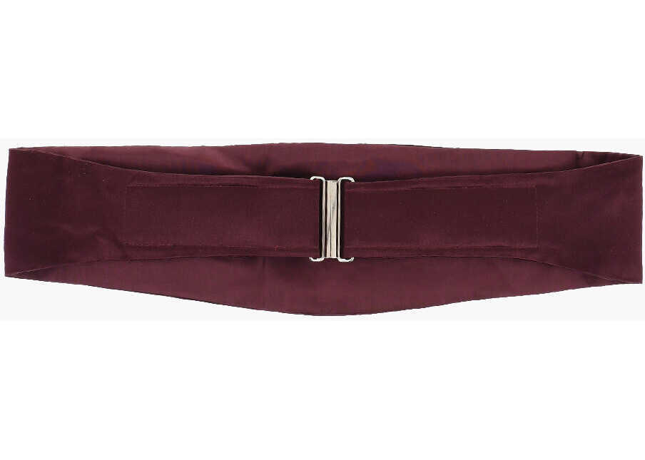 Curele CORNELIANI Solid Color Silk Sash Belt Burgundy Barbati (BM 18079399) 2