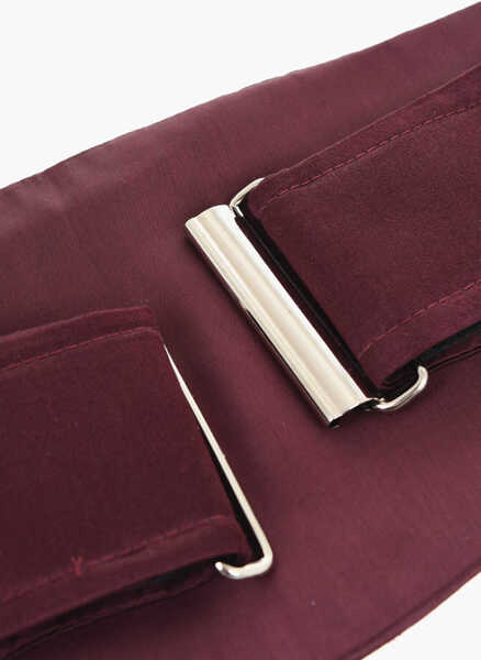 Curele CORNELIANI Solid Color Silk Sash Belt Burgundy Barbati (BM 18079399) 3