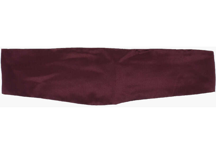 Curele CORNELIANI Solid Color Silk Sash Belt Burgundy Barbati (BM 18079399) 1