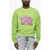 DSQUARED2 Crew-Neck Sweatshirt With Frontal Monogram Green