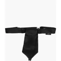 Papioane Solid Color Silk Bow Tie Barbati