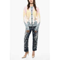 Imbracaminte Dama pagina 393 - Cardigane DSQUARED2 Color Block Virgin Wool Cardigan With Jewels Multicolor Femei (BM 18079630) - B-mall.ro