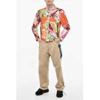 Geci de blugi pentru Barbati - Geci de blugi DSQUARED2 Multicolor Print Denim Jacket Multicolor Barbati (BM 18079648) - B-mall.ro