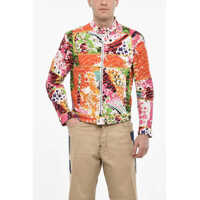 Geci de blugi Multicolor Print Denim Jacket Barbati