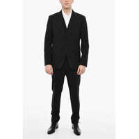 Costume Prinstriped Single Breasted 3 Pieces Suit With Flap Pockets Barbati
