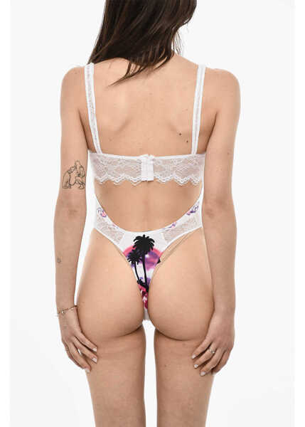 Sosete DSQUARED2 Lace Printed Body White Femei (BM 18079822) 2