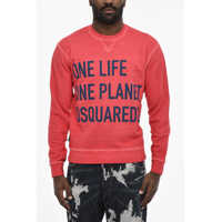 Bluze de trening Cotton Crew-Neck Sweatshirt With Frontal Maxi Print Barbati