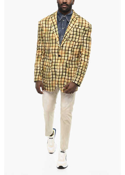 Sacouri elegante DSQUARED2 Acid Washe Effect With Patch Pockets Multicolor Barbati (BM 18079942) 4