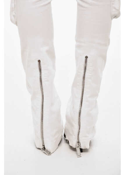 Pantaloni casual DSQUARED2 Low Waist Skinny Cargo Pants White Femei (BM 18079945) 4