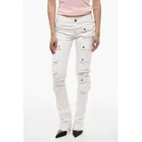 Pantaloni casual Low Waist Skinny Cargo Pants Femei