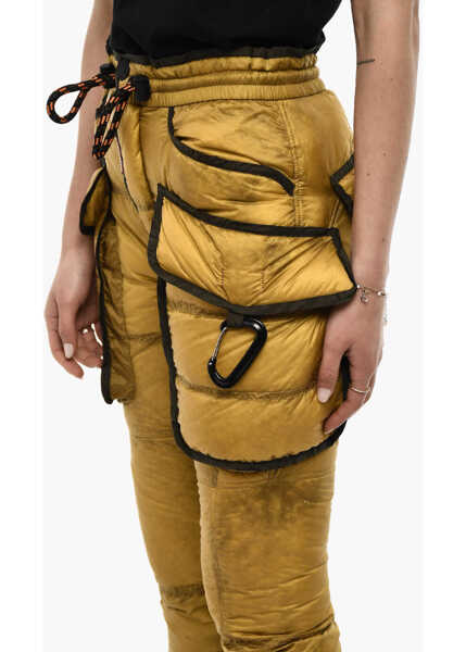 Pantaloni casual DSQUARED2 Nylon Padded Sky Pants Yellow Femei (BM 18079972) 3