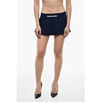 Fuste scurte Pleated Skirt With Logoed Band Femei