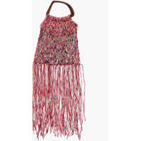 Genti de mana Mesh Hand Bag With Maxi Fringes Femei