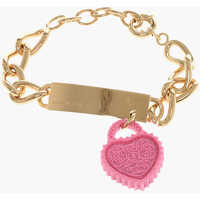 Bratari Golden Effect Metal Open Your Heart Bracelet With Charm Femei