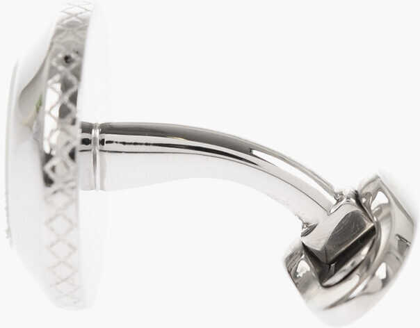 Butoni CORNELIANI Brass Cufflinks With Crystals Silver Barbati (BM 18080017) 2