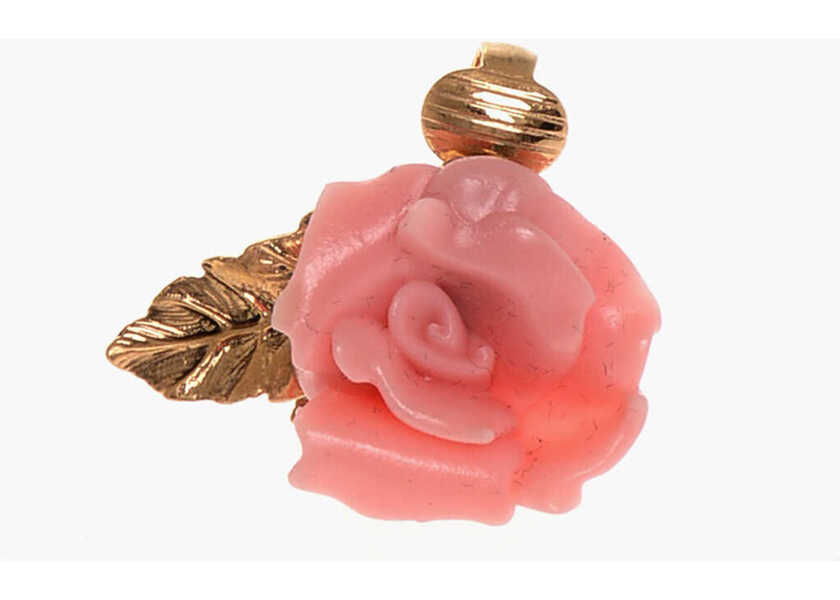 Cercei DSQUARED2 Rose Shaped Metal Clip-On Single Earring Gold Barbati (BM 18080029) 1