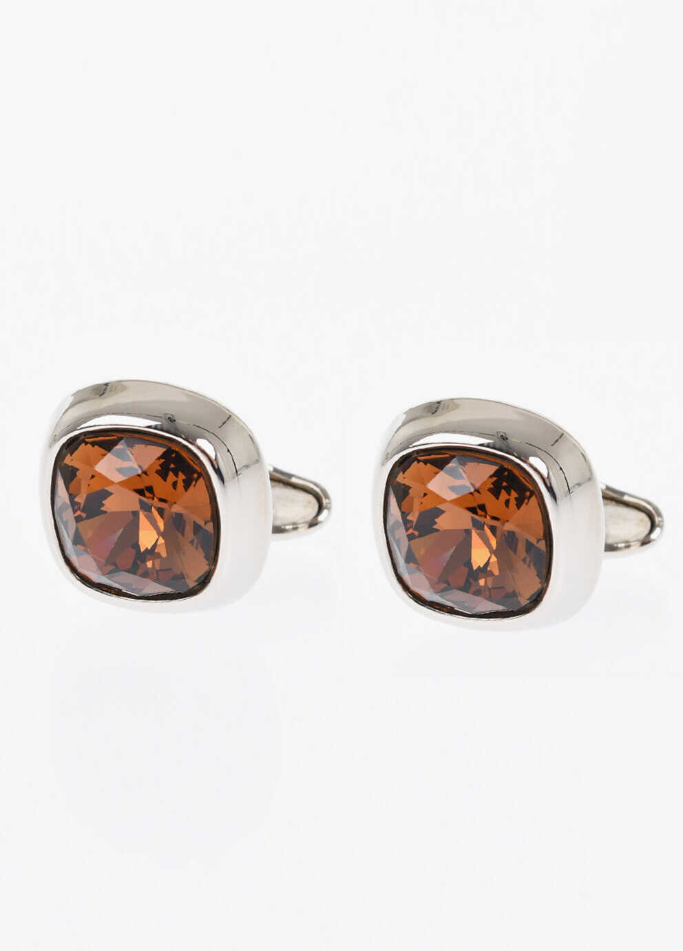 Butoni CORNELIANI Brass Cufflinks With Crystals Orange Barbati (BM 18080032) 1