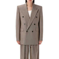 Sacouri Saint Laurent Double-Breasted Jacket Femei