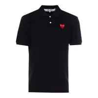 Tricouri Polo Comme Des Garçons Play Classic Polo Shirt With Red Heart Patch Femei