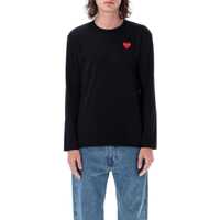 Tricouri Comme des Garçons Dama - Tricouri Comme des Garons Comme Des Garons Play Red Heart L/S T-Shirt Black Femei (BM 18080733) - B-mall.ro