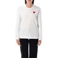 Tricouri Comme Des Garçons Play Red Heart L/S T-Shirt Femei