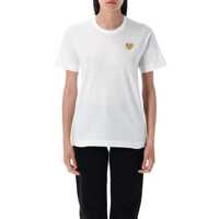 Tricouri Comme Des Garçons Play Golden Heart Patch T-Shirt Femei