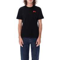 Tricouri Comme des Garçons Dama - Tricouri Comme des Garons Comme Des Garons Play Double Patch T-Shirt Black Femei (BM 18080748) - B-mall.ro