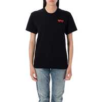 Tricouri Comme Des Garçons Play Double Patch T-Shirt Femei
