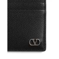 Portofele Valentino Garavani pentru Barbati - Portofele Valentino Garavani Valentino Garavani Black Leather Card Holder Black Barbati (BM 18081429) - B-mall.ro
