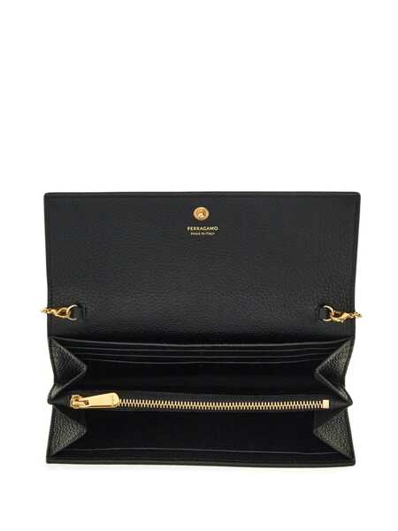 Portofele Salvatore Ferragamo Salvatore Ferragamo Wallets Black Femei (BM 18081888) 4