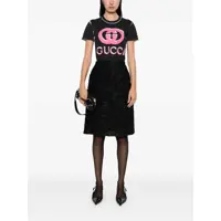 Imbracaminte Dama pagina 304 - Tricouri Gucci Gucci Logo Print T-Shirt Black Femei (BM 18082095) - B-mall.ro