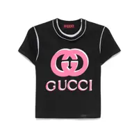 Tricouri Gucci Logo Print T-Shirt Femei