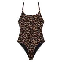 Body-uri Anine Bing Vesta Leopard-Print Bodysuit Femei