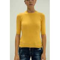 Pulovere La Rose Maglia 3/4 Cashmere Ocra Femei